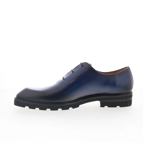 Mezlan Cortina 21684 Mens Blue Leather Oxfords & Lace Ups Casual Shoes