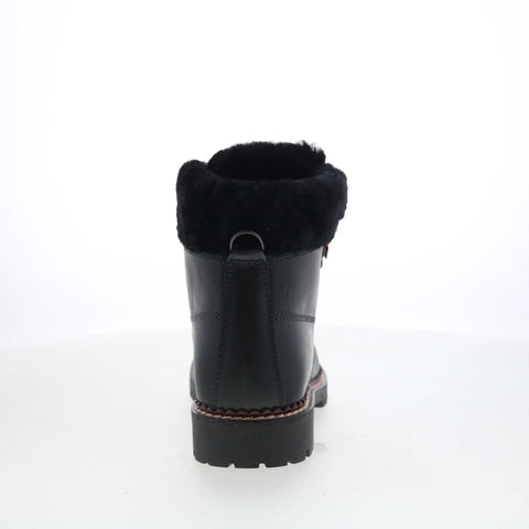 Pajar Cortina 48916 Womens Black Leather Lace Up Ankle & Booties Boots