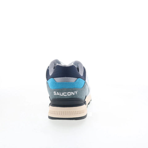 Saucony Courageous S70796-1 Mens Blue Suede Lace Up Lifestyle Sneakers Shoes