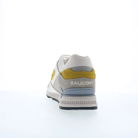 Saucony Courageous S70847-3 Mens White Suede Lace Up Lifestyle Sneakers Shoes