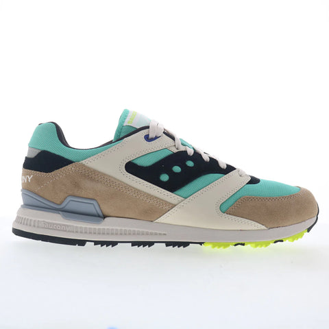 Saucony Courageous S70847-4 Mens Blue Suede Lace Up Lifestyle Sneakers Shoes