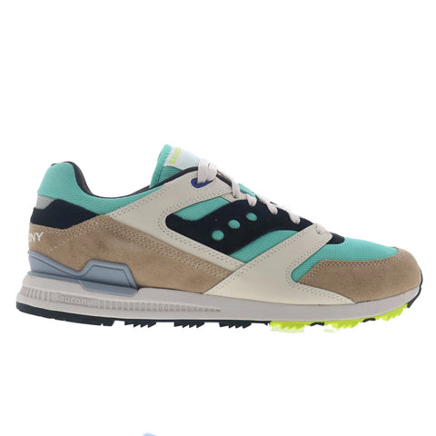 Saucony Courageous S70847-4 Mens Blue Suede Lace Up Lifestyle Sneakers Shoes