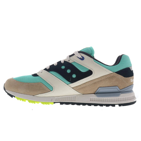 Saucony Courageous S70847-4 Mens Blue Suede Lace Up Lifestyle Sneakers Shoes