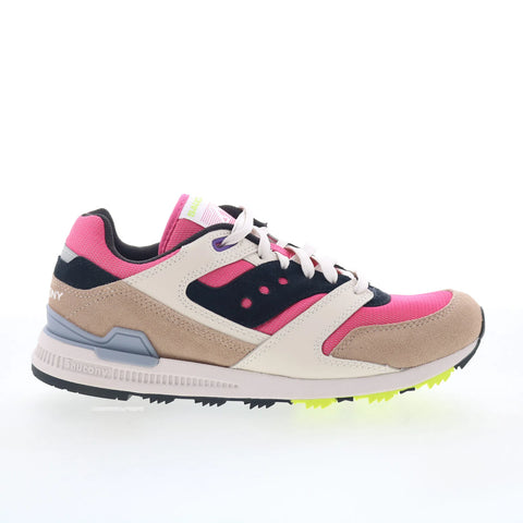 Saucony Courageous S70847-5 Mens Pink Suede Lace Up Lifestyle Sneakers Shoes