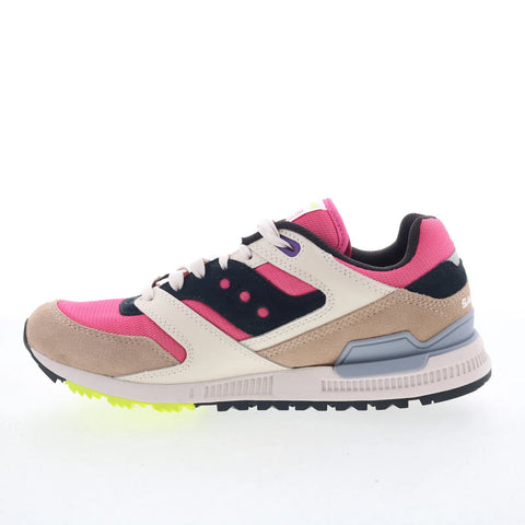 Saucony Courageous S70847-5 Mens Pink Suede Lace Up Lifestyle Sneakers Shoes