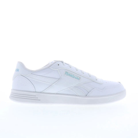 Reebok Court Advance Womens White Leather Lace Up Lifestyle Sneakers Shoes