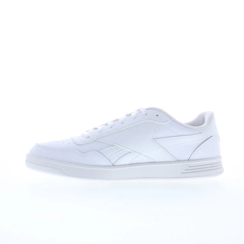 Reebok Court Advance Womens White Leather Lace Up Lifestyle Sneakers Shoes