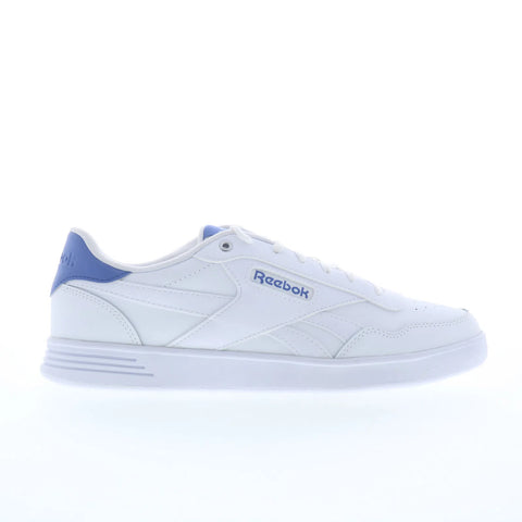 Reebok Court Advance Womens White Leather Lace Up Lifestyle Sneakers Shoes