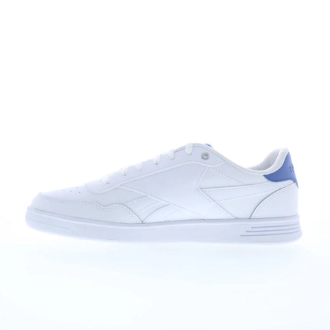 Reebok Court Advance Womens White Leather Lace Up Lifestyle Sneakers Shoes