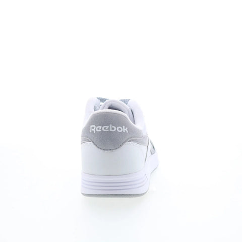 Reebok Court Advance Mens Gray Leather Lace Up Lifestyle Sneakers Shoes