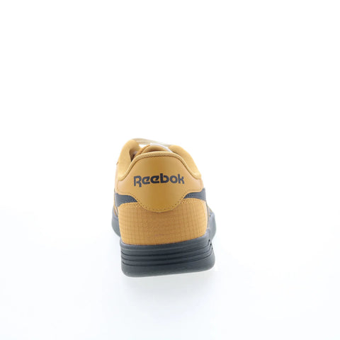 Reebok Court Advance Mens Brown Leather Lace Up Lifestyle Sneakers Shoes