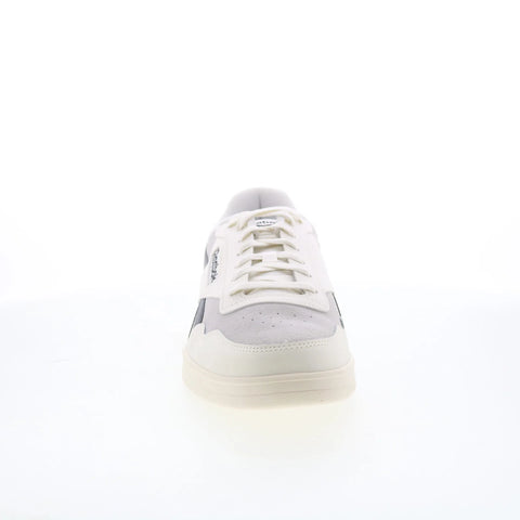 Reebok Court Advance Mens White Leather Lace Up Lifestyle Sneakers Shoes