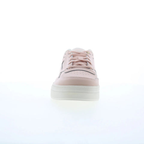 Reebok Court Advance Bold Womens Pink Leather Lifestyle Sneakers Shoes