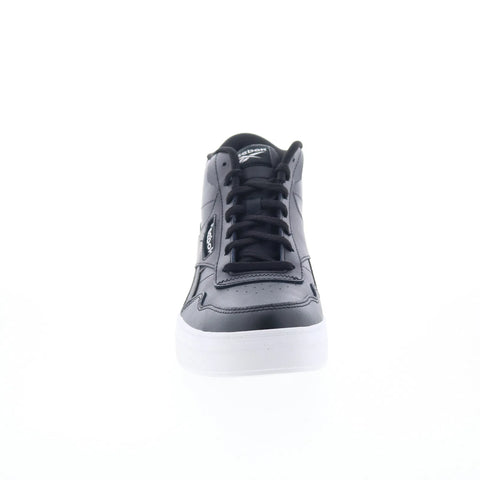Reebok Court Advance Bold High Womens Black Leather Lifestyle Sneakers Shoes