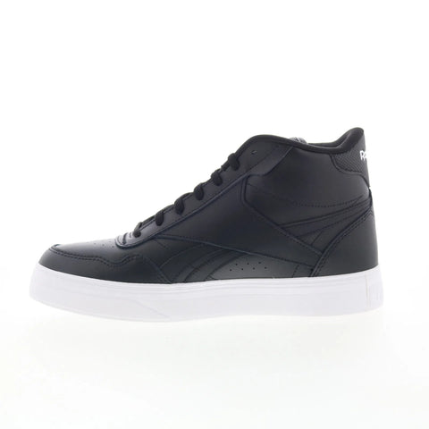 Reebok Court Advance Bold High Womens Black Leather Lifestyle Sneakers Shoes