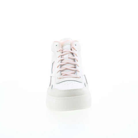 Reebok Court Advance Bold High Womens Beige Leather Lifestyle Sneakers Shoes