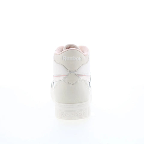 Reebok Court Advance Bold High Womens Beige Leather Lifestyle Sneakers Shoes