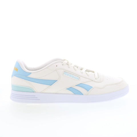 Reebok Court Advance Clip Womens White Leather Lifestyle Sneakers Shoes