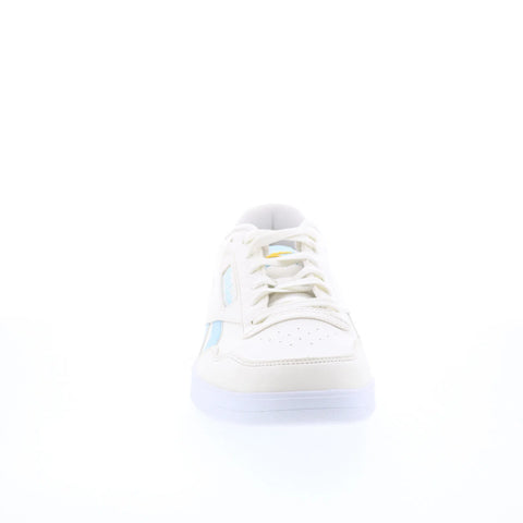 Reebok Court Advance Clip Womens White Leather Lifestyle Sneakers Shoes