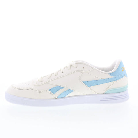 Reebok Court Advance Clip Womens White Leather Lifestyle Sneakers Shoes