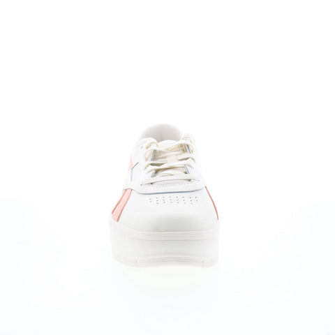 Reebok Court Advance Surge Womens Beige Leather Lifestyle Sneakers Shoes