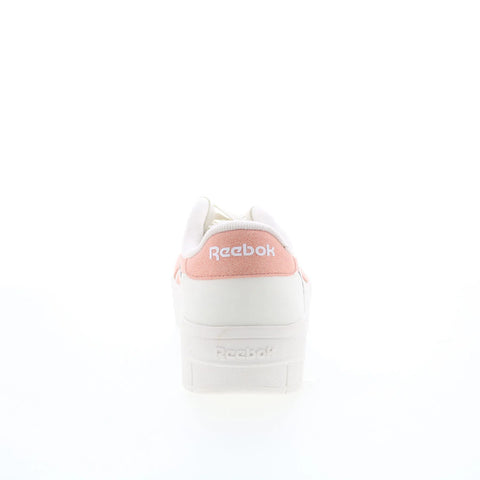 Reebok Court Advance Surge Womens Beige Leather Lifestyle Sneakers Shoes
