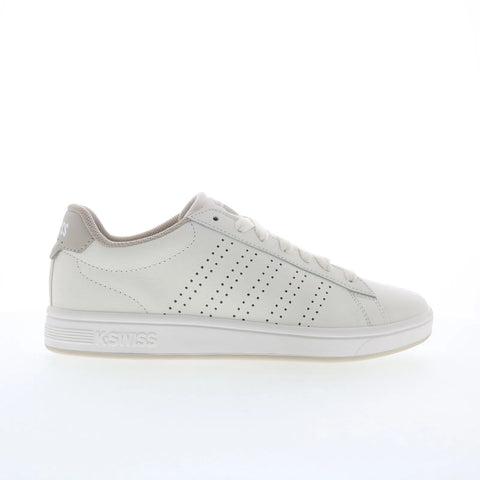 K-Swiss Court Base II 04411-127 Mens White Leather Lifestyle Sneakers Shoes