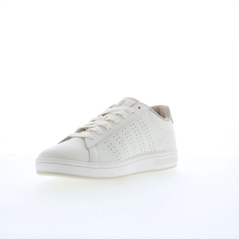 K-Swiss Court Base II 04411-127 Mens White Leather Lifestyle Sneakers Shoes