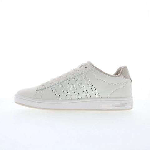 K-Swiss Court Base II 04411-127 Mens White Leather Lifestyle Sneakers Shoes