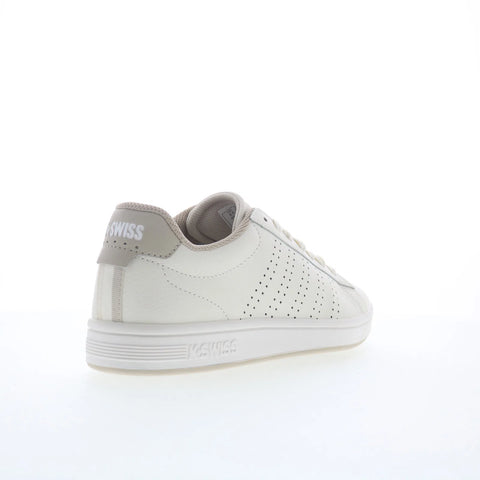 K-Swiss Court Base II 04411-127 Mens White Leather Lifestyle Sneakers Shoes