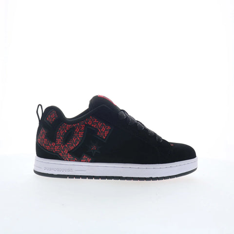 DC Court Graffik 300529-BW5 Mens Black Nubuck Skate Inspired Sneakers Shoes