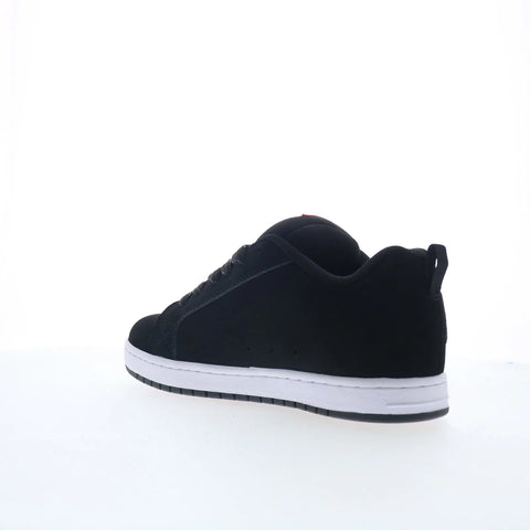 DC Court Graffik 300529-BW5 Mens Black Nubuck Skate Inspired Sneakers Shoes