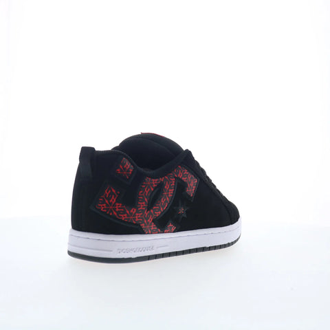 DC Court Graffik 300529-BW5 Mens Black Nubuck Skate Inspired Sneakers Shoes