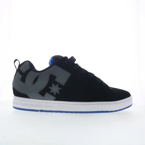 DC Court Graffik 300529-XKSB Mens Black Nubuck Skate Inspired Sneakers Shoes