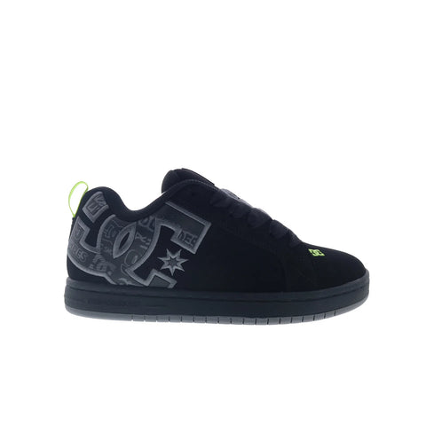 DC Court Graffik DC01661014-BKGYGN Mens Black Skate Inspired Sneakers Shoes