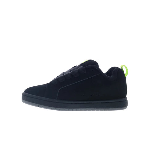 DC Court Graffik DC01661014-BKGYGN Mens Black Skate Inspired Sneakers Shoes