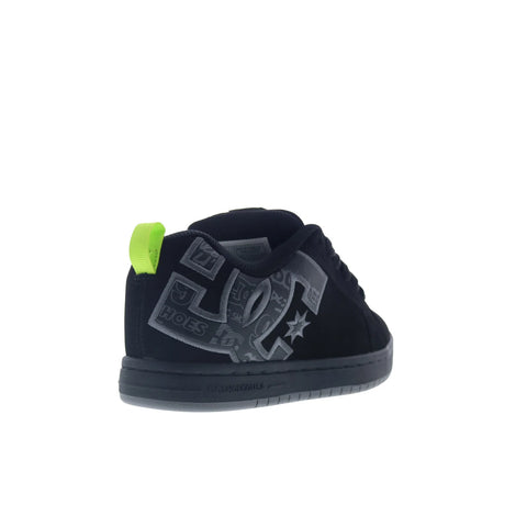 DC Court Graffik DC01661014-BKGYGN Mens Black Skate Inspired Sneakers Shoes