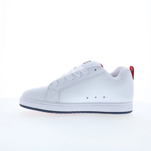 DC Court Graffik DC01661111-WHNYRD Mens White Skate Inspired Sneakers Shoes