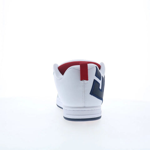 DC Court Graffik DC01661111-WHNYRD Mens White Skate Inspired Sneakers Shoes