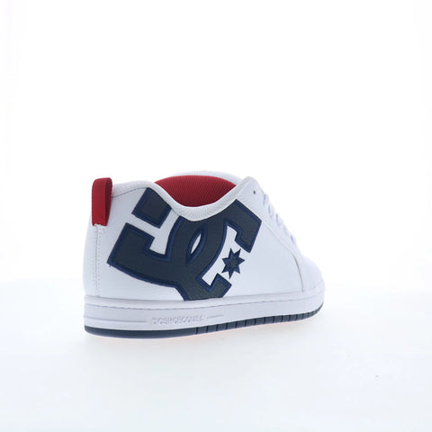 DC Court Graffik DC01661111-WHNYRD Mens White Skate Inspired Sneakers Shoes