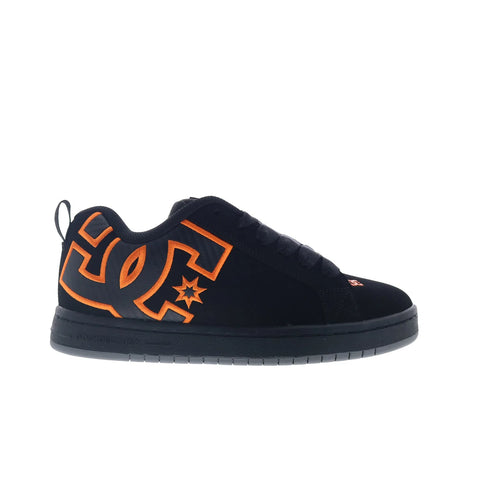 DC Court Graffik DC01661964-BLKORG Mens Black Skate Inspired Sneakers Shoes