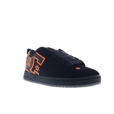 DC Court Graffik DC01661964-BLKORG Mens Black Skate Inspired Sneakers Shoes