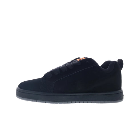 DC Court Graffik DC01661964-BLKORG Mens Black Skate Inspired Sneakers Shoes