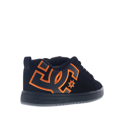 DC Court Graffik DC01661964-BLKORG Mens Black Skate Inspired Sneakers Shoes