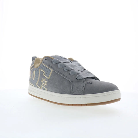 DC Court Graffik SE Mens Gray Suede Skate Inspired Sneakers Shoes