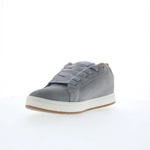 DC Court Graffik SE Mens Gray Suede Skate Inspired Sneakers Shoes