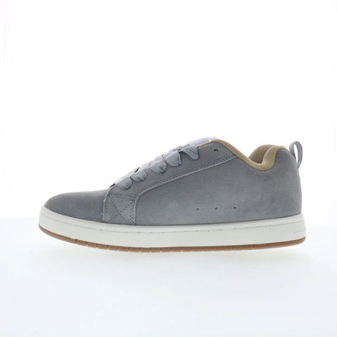 DC Court Graffik SE Mens Gray Suede Skate Inspired Sneakers Shoes
