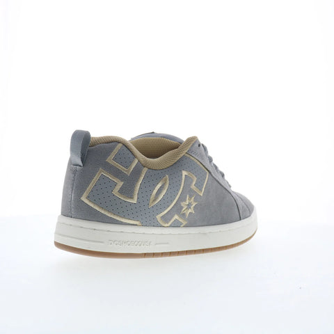 DC Court Graffik SE Mens Gray Suede Skate Inspired Sneakers Shoes
