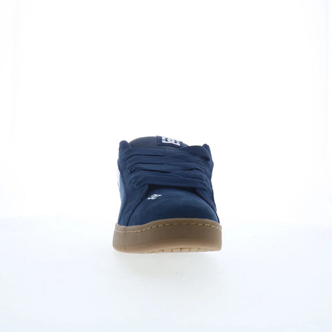DC Court Graffik SE Mens Blue Suede Skate Inspired Sneakers Shoes