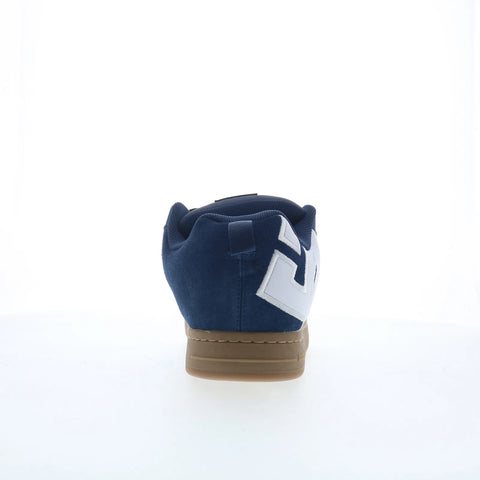 DC Court Graffik SE Mens Blue Suede Skate Inspired Sneakers Shoes